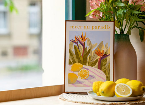 Wandbild – Rêver au Paradis II von Goed Blauw