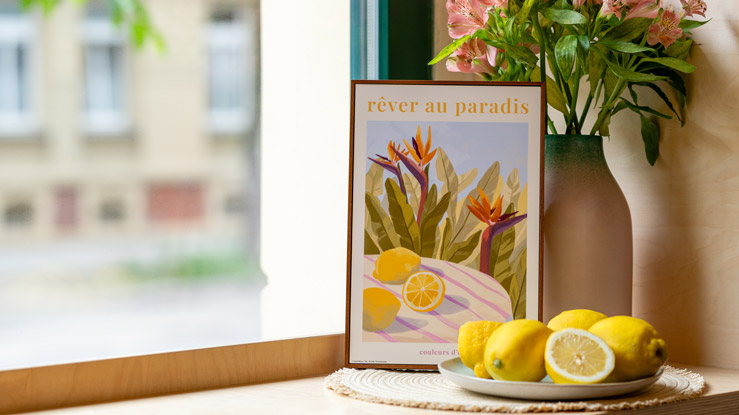 Wandbild – Rêver au Paradis II von Goed Blauw